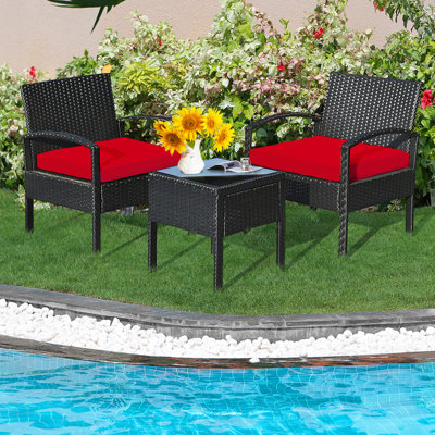 Pendrick 2 - Person Patio Conversation Sets with Cushions
