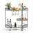 Mirror Shelf Metal Bar Cart-1979434081