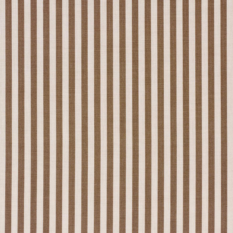 Tissu rayé Hanson intérieur / extérieur étroit, Brun