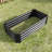 Metal Raised Garden Bed, Rectangle Raised Planter 4×2×1Ft  For Flowers Plants, Vegetables Herb Black-1208636034-1208636035