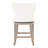 Gineen Swivel Upholstered Counter Stool with Solid Wood Frame