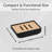 Minimalist Hand Soap Dish Rubber and Wood-113869101