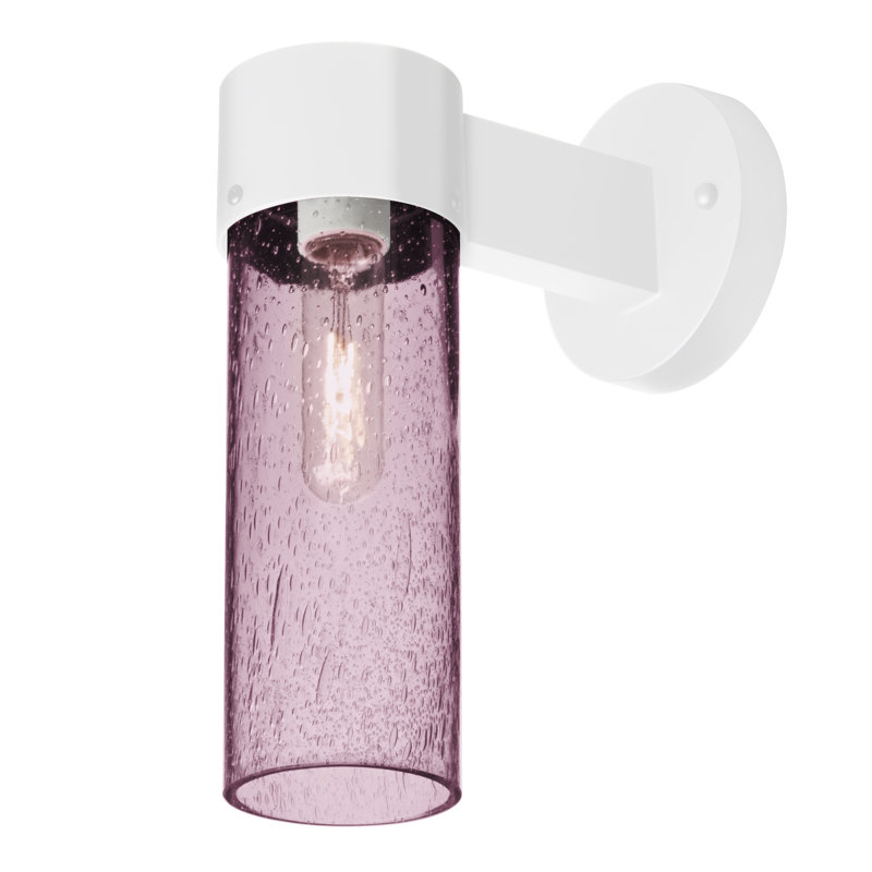 Cattalina Wall Light, Plum, White, 11.5" H x 5" W x 8.5" D