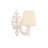 Stylish Wall Lamp with Metal Body, Cream & White, 9.8 x 3.9 x 10.2 inches | E27 Socket, Max 40W (Bulb Not Included) | IP20 Rated, Perfect for Living Room & Bedroom Decor | Modern Design & Easy Installation-340450719