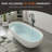59" Freestanding Solid Surface Resin Stone Bathtub, Contemporary Design Stand Alone Tub With Pop-up Drain And Overflow, Cupc Certified, Matte White-120747183