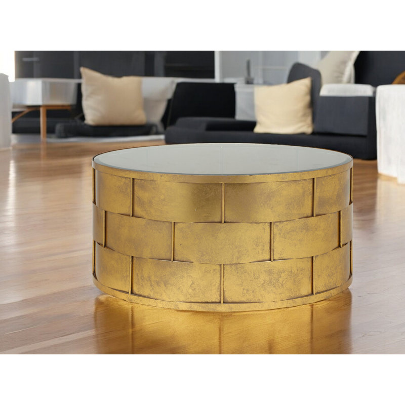 Table basse Keisuke, Feuille d'or