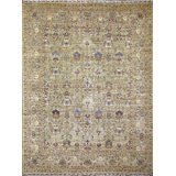 Transitional One-of-a-Kind Rectangle 10'2" X 13'1" Hand Knotted Area Rug