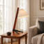 Solid Wood and Iron Desk Table Lamp