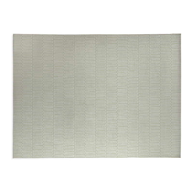 Block Maze Activity Mat, Rectangle 5' x 7', Ivory/Charcoal