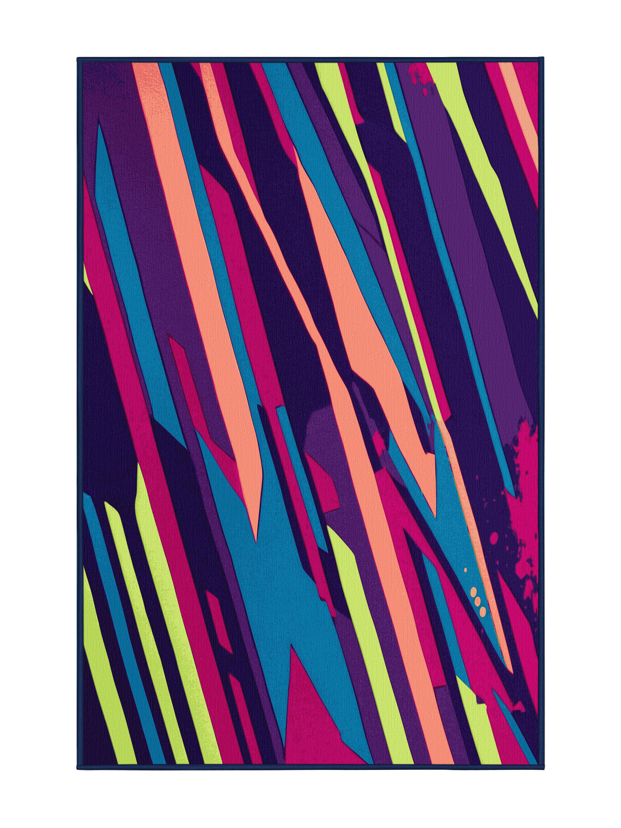 Cyber Rug Orren Ellis Cyber Glow Rug | Wayfair