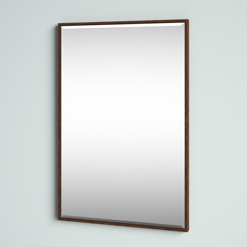 Miroir traditionnel biseauté Logsdon, 24 po x 36 po, Bronze