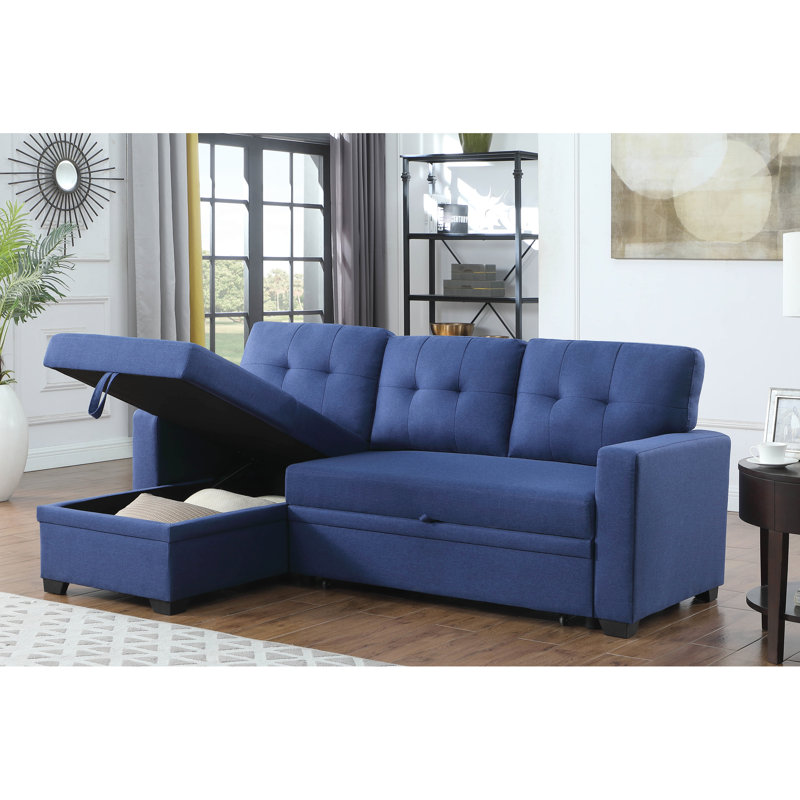 Lin rembourré avec méridienne escamotable et coussins de dossier amovibles, couleur bleue pour recevoir, accommoder et offrir une expérience supérieure aux invités 3 modulaires en tissu, fabrication de coussins