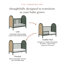 Bondi Cane 3-in-1 Convertible Crib with Toddler Bed Conversion Kit-612367770