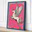 Pegasus in Flight Retro - Wrapped Canvas-44361984-44362007
