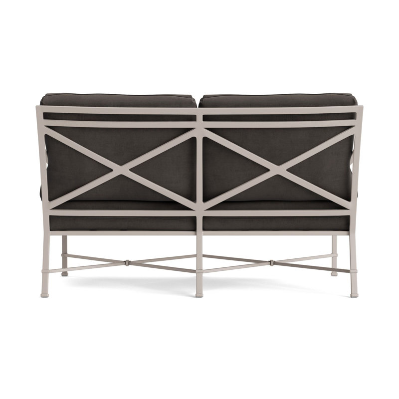 Venetian Outdoor 2 - Seat Loveseat, Dove, Fusion Charcoal