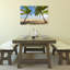 Palmy Beach, palmier abstrait, impression d'art mural côtier-1073584559