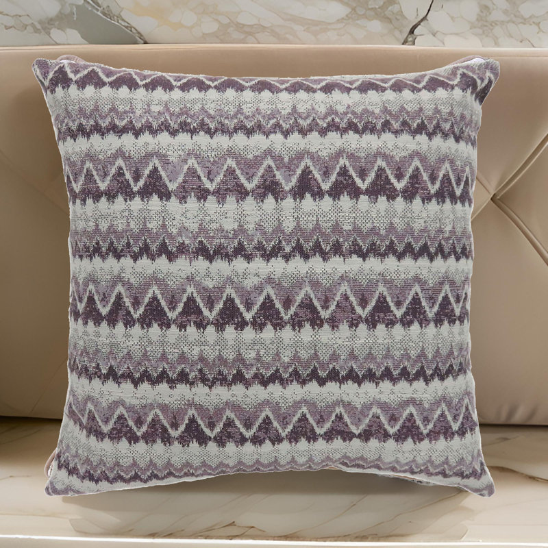Housse et insert d'oreiller carré, H 22 po x l 22 po, Mauve