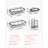 5-Piece Black Hanging Shower Caddy Set - Adhesive Storage with Shelves, Soap Holders & Hook