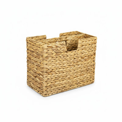 Water Hyacinth Free Standing Magazine Rack