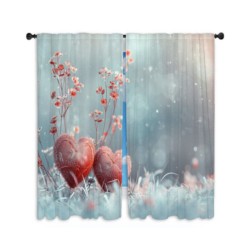 Paire de rideaux obscurcissant en polyester Nargish, L 40 po x L 84 po