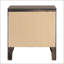 Table de chevet 2 tiroirs Grey Oak