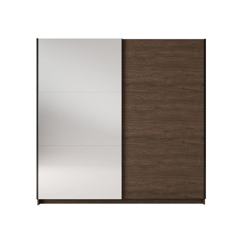 Laminate Wardrobe, 525.78cm H x 509.52cm W x 156.21cm D, Walnut