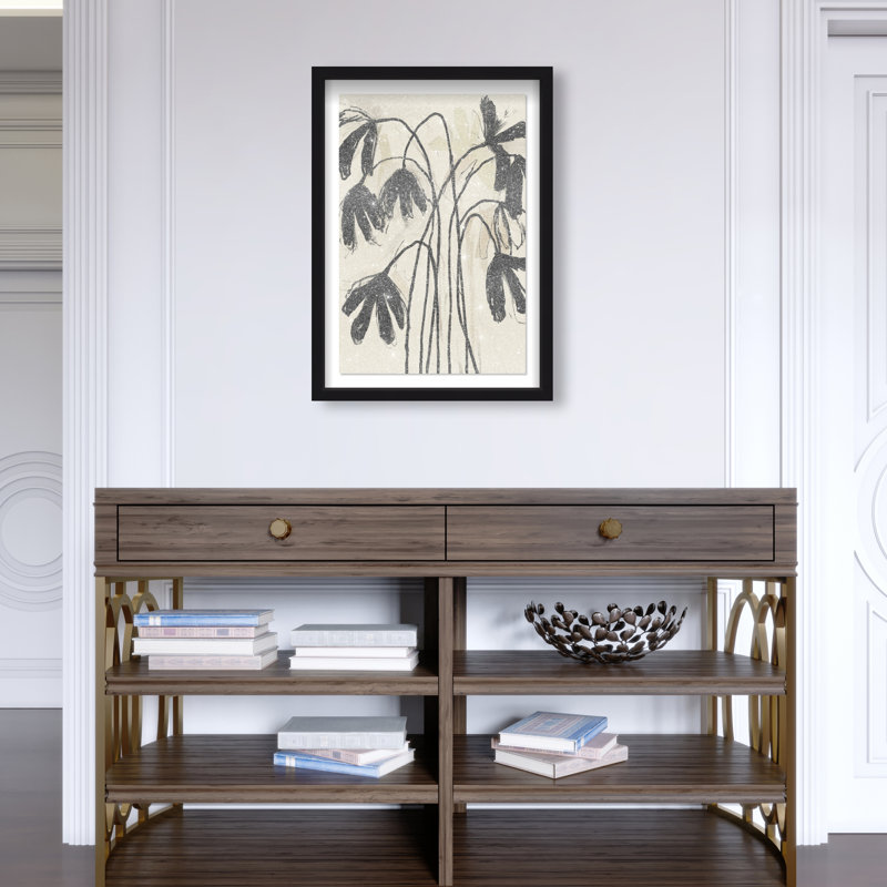 Tree Abstract Studio Print by Oliver Gal, 31.5"H x 21.5"W, Black Shadowbox