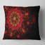 Fleurs fractales rouge foncé et vert clair - coussin à imprimé floral-30422414-30422418