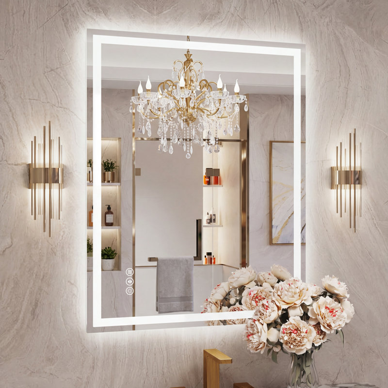 Miroir de salle de bain Lunara, 36 po x 30 po