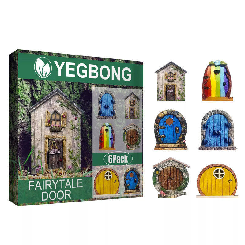 Porte de fée pour jardin 6 pièces