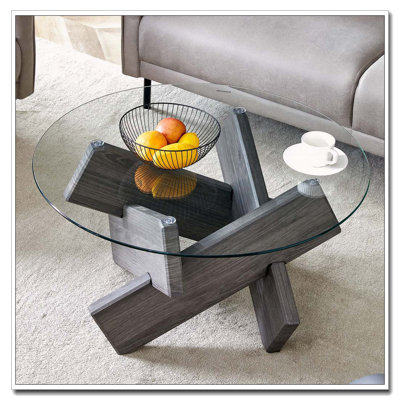 Round  Glass Coffee Table