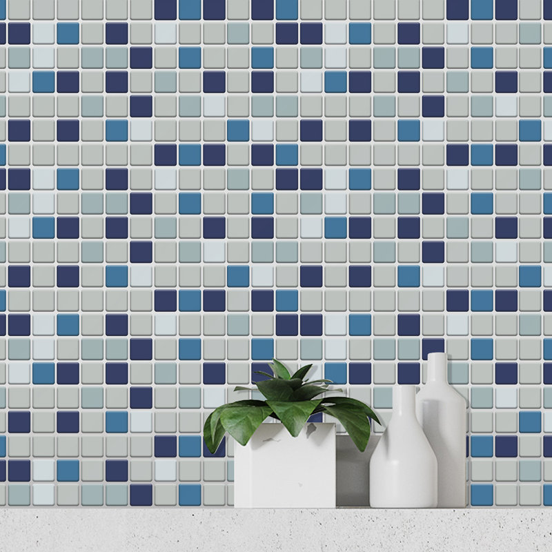 Carrelage style métro auto-adhésif 12 "x 6", Bleu