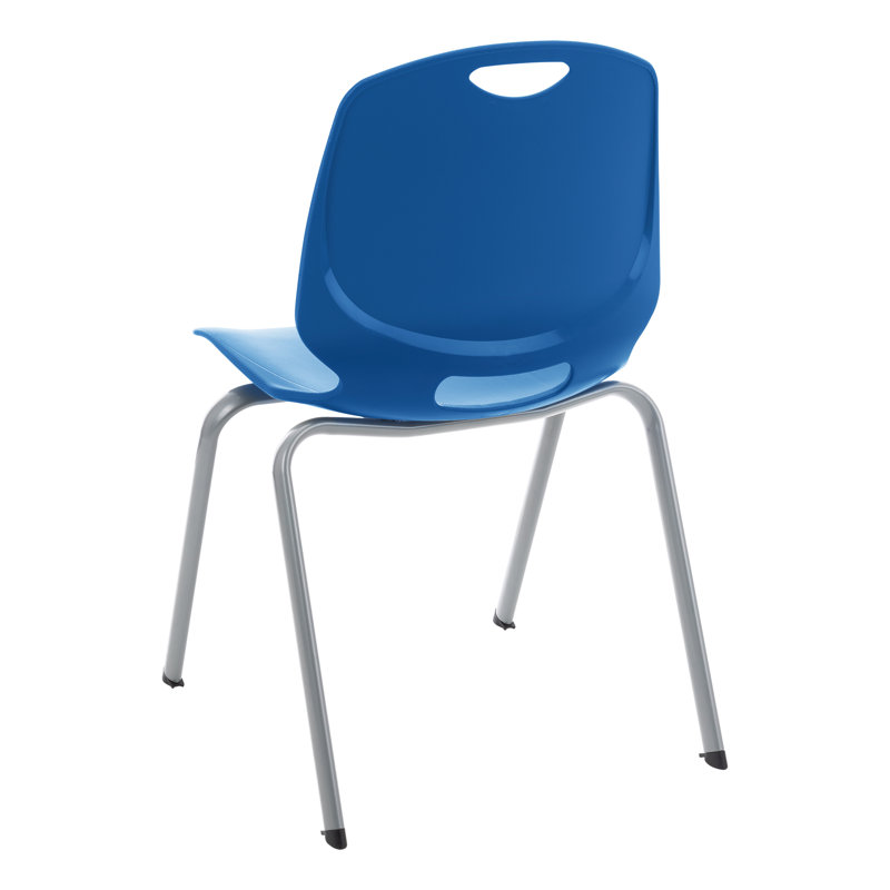 Ensemble de chaises de classe empilables 18 po Cleorand, Bleu éclatant