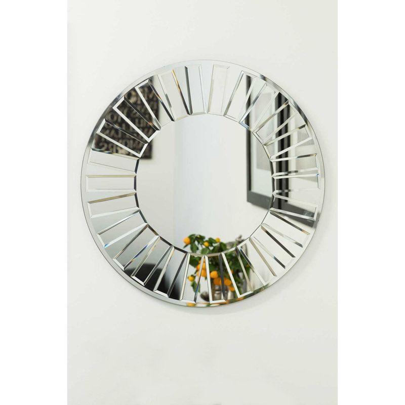 Chasity Glass Flat Wall Mirror