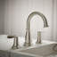 Bellera Widespread Bathroom Sink Faucet, Three-Hole Bathroom Faucet with Clicker Drain, 0.5 GPM-2037202326