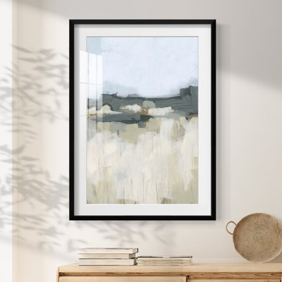 Brushstroke Badlands I -Framed Print