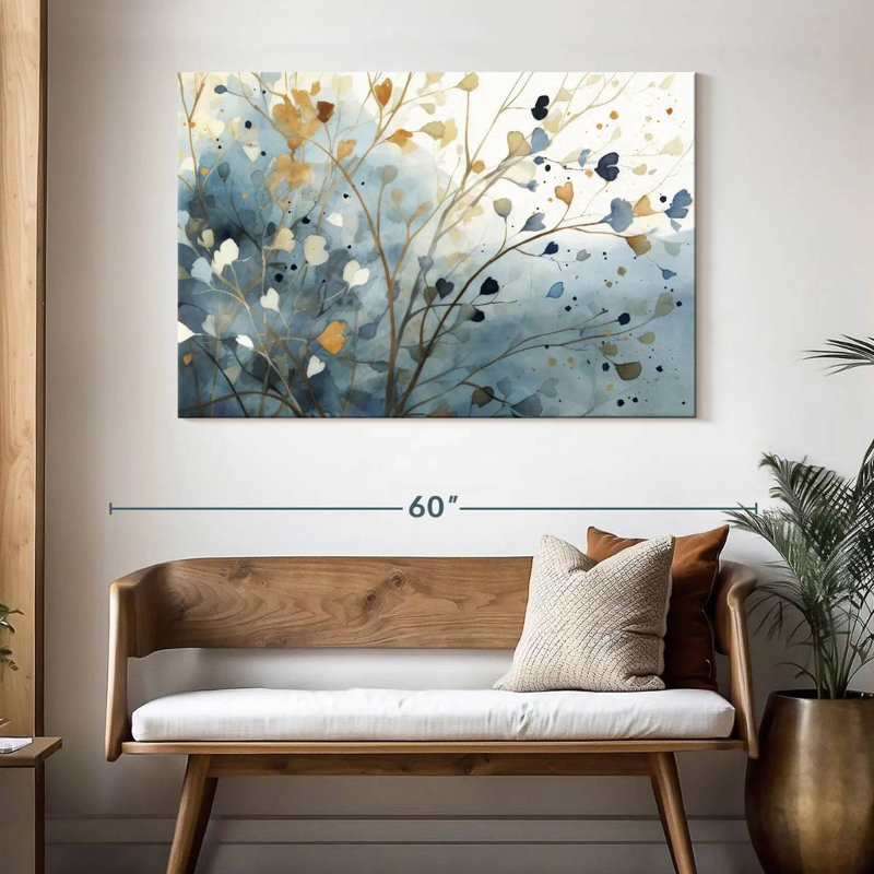 Harnek Leaves Medley III, 32" H x 48" W