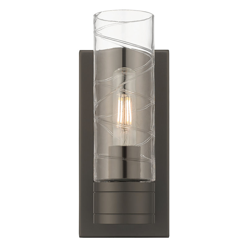 Ballston - Cofield - 1 Light 5" Sconce with 8"H Shade, Oil Rubbed Bronze, Clear