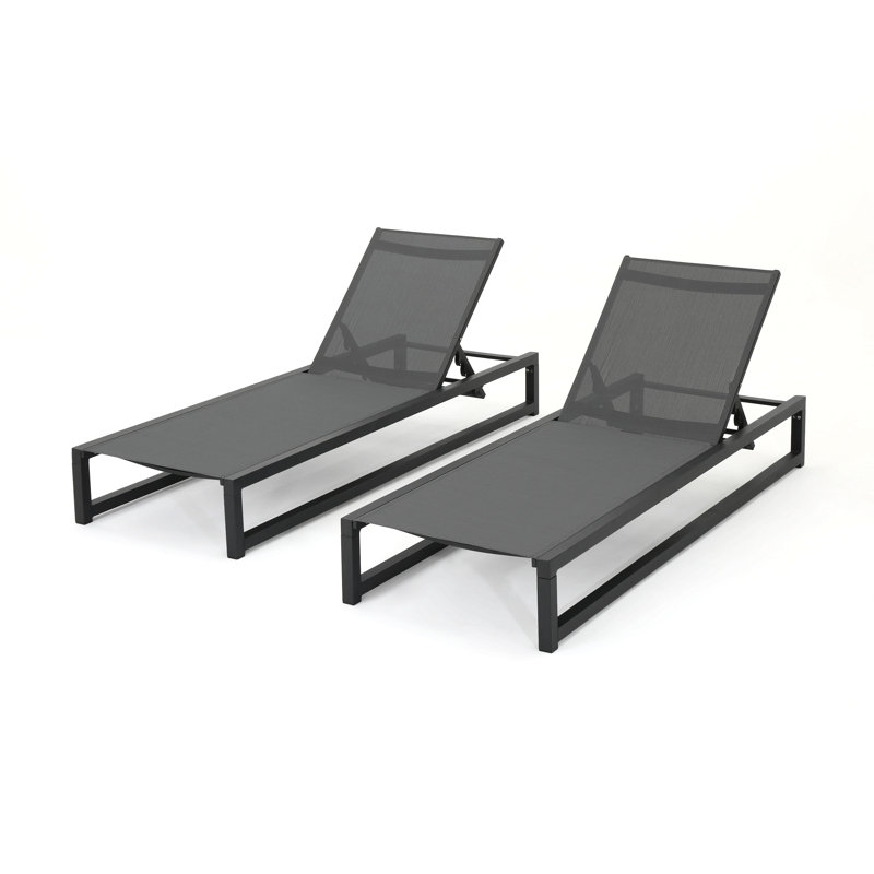 Chaise longue d'extérieur VENISE CHAISE, Gris