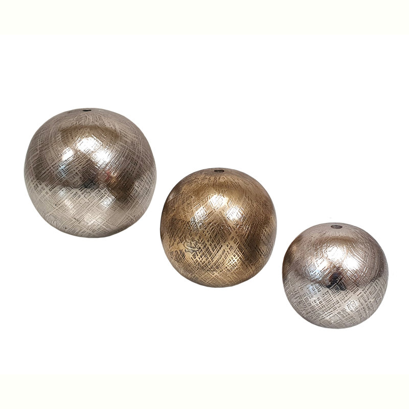 Ensemble de 3 balles en aluminium