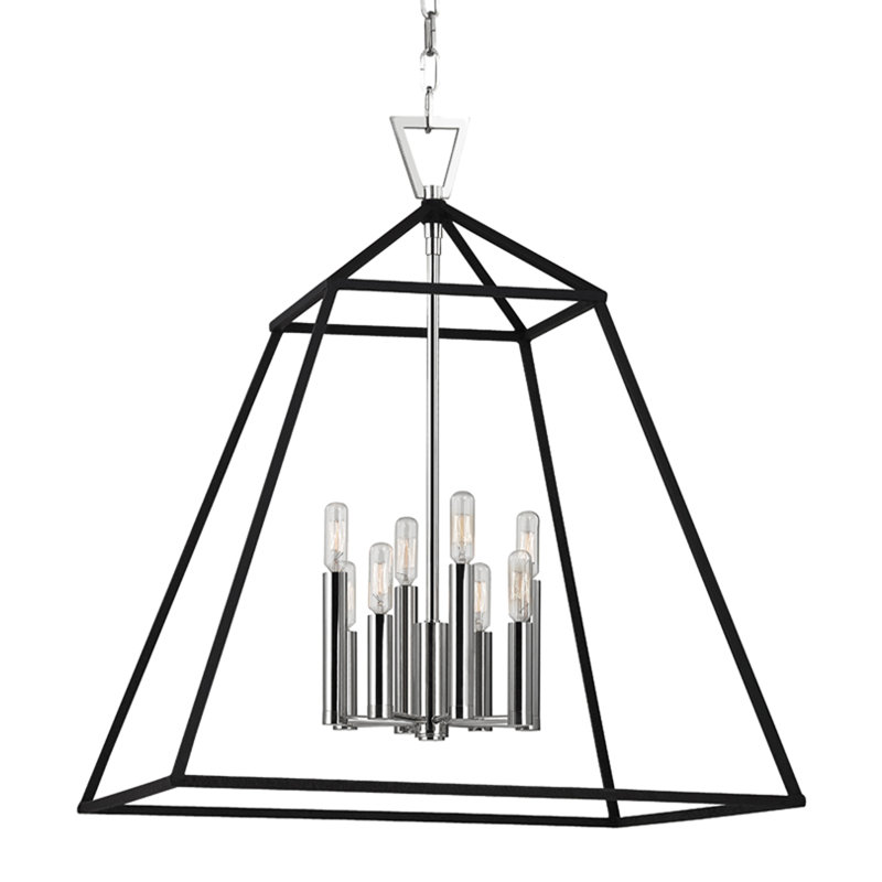 Webster 8 - Light Pendant, Polished Nickel