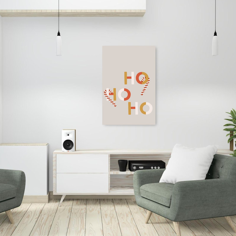 Impression d'art moderne abstrait canne de bonbon, 36" H x 24" W