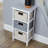 Orford Fully Assembled 3 Woven Drawer Chest Storage Unit - White