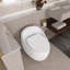 Toilette 1 pièce à chasse d'eau blanche brillante 1,28 GPF-121541391