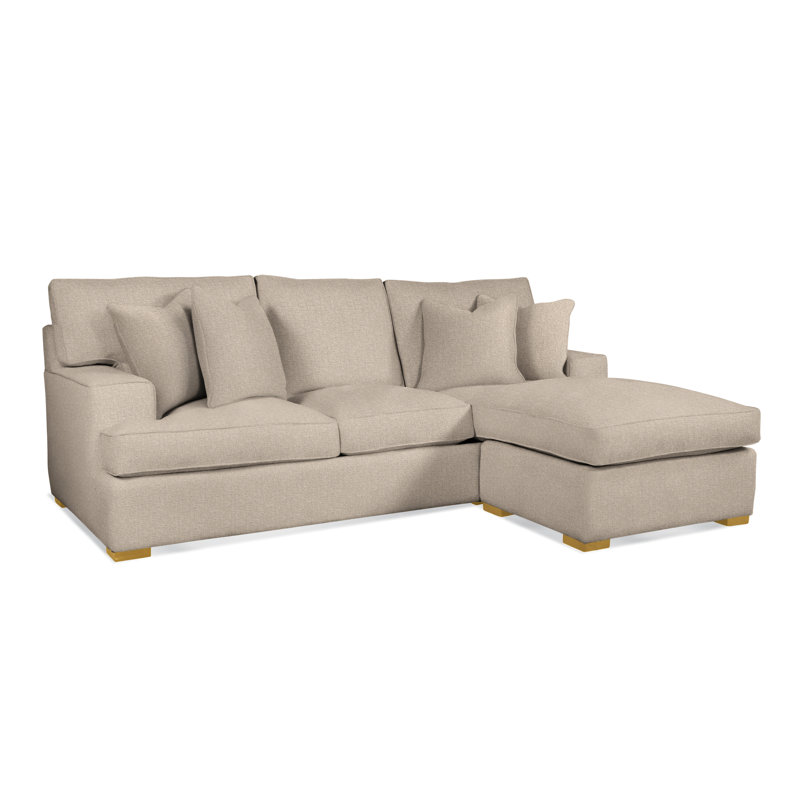 Sadie 97" Wide Reversible Sofa & Chaise with Ottoman, Eggshell Crypton Performance; 0884-93, Black