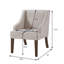 Chaises d'appoint confortables, style moderne en bois de velours pour le bureau à domicile