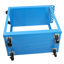 Chariot à outils sur roulettes, chariot utilitaire en acier robuste avec roues verrouillables, chariot de service industriel d'une capacité de 400 lb pour garage, entrepôt, atelier (bleu vif à deux couches)