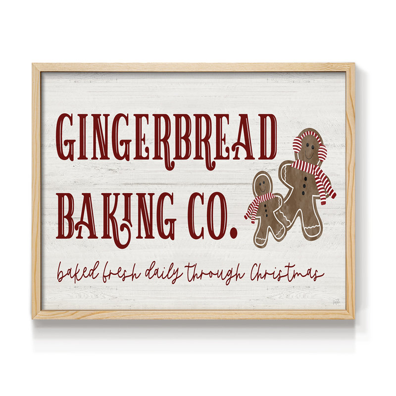Gingerbread Bake Co-Print - Restickable, Naturel, H 11 po x l 14 po