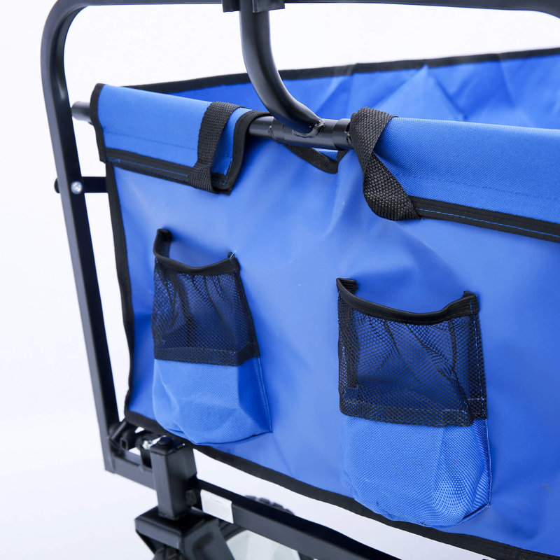 46'' H x 41'' W Utility Cart with Wheels, Blue