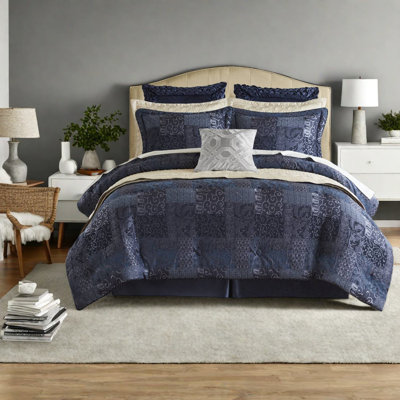 Ensemble de literie pour grand lit 4 pièces luxueux en jacquard de polyester durable pour chambres élégantes